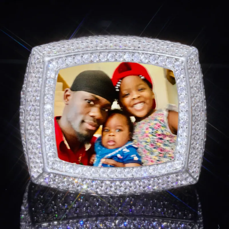 3D CUSTOM PICTURE ICED RING sold by The GUU Shop