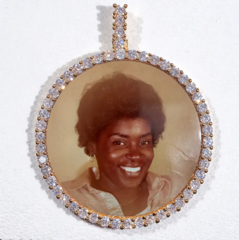 LARGE 3D CIRCLE CUSTOM PICTURE PENDANT sold by The GUU Shop