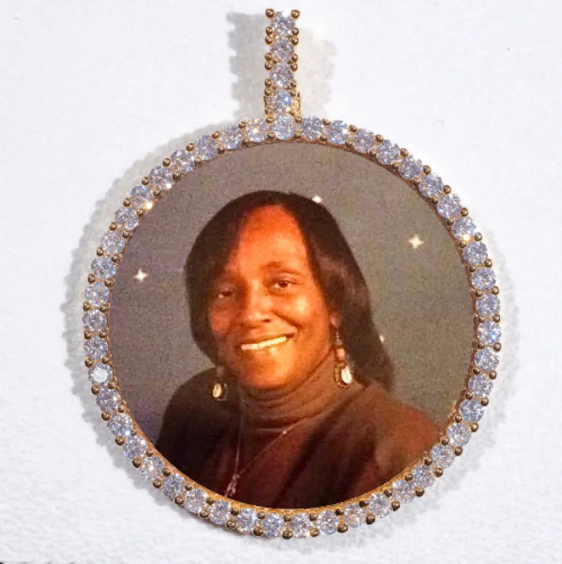 LARGE 3D CIRCLE CUSTOM PICTURE PENDANT sold by The GUU Shop