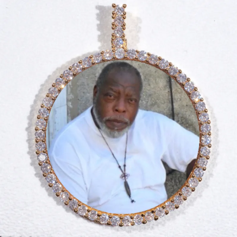 LARGE 3D CIRCLE CUSTOM PICTURE PENDANT sold by The GUU Shop