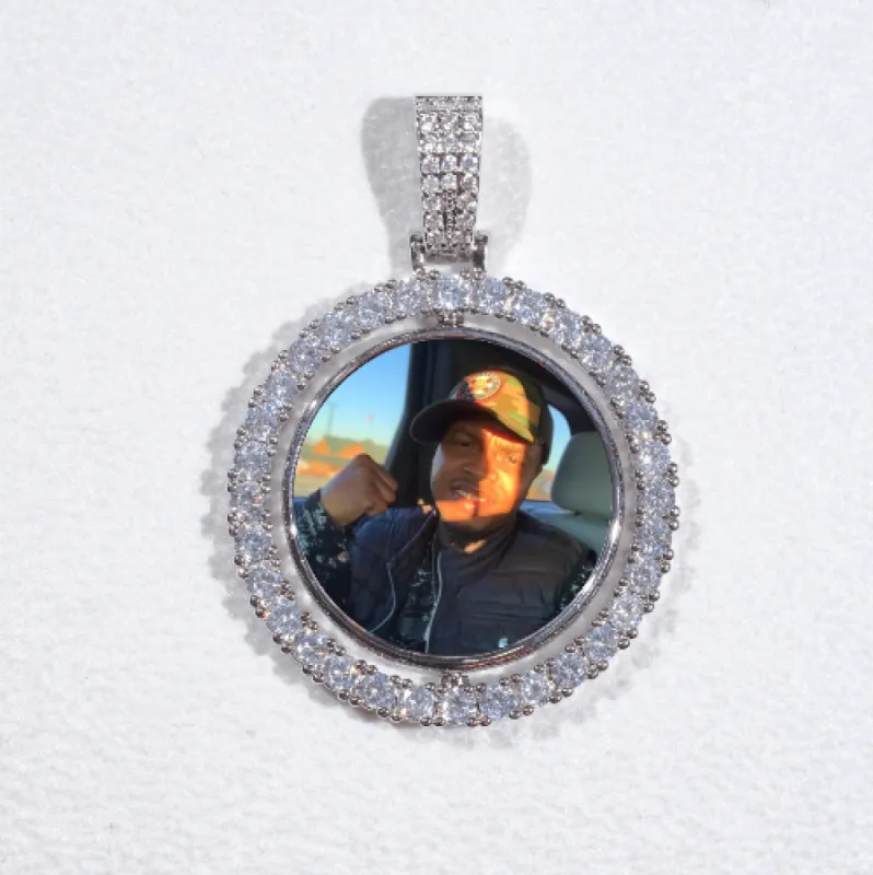 3D Spinning 2-Faced Custom Picture Pendant sold by The GUU Shop