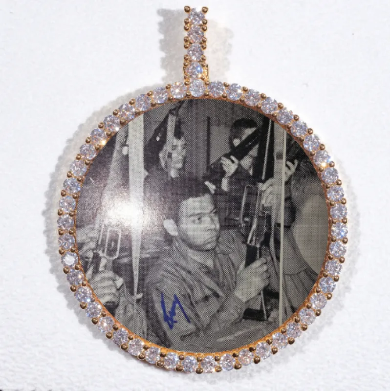 LARGE 3D CIRCLE CUSTOM PICTURE PENDANT sold by The GUU Shop