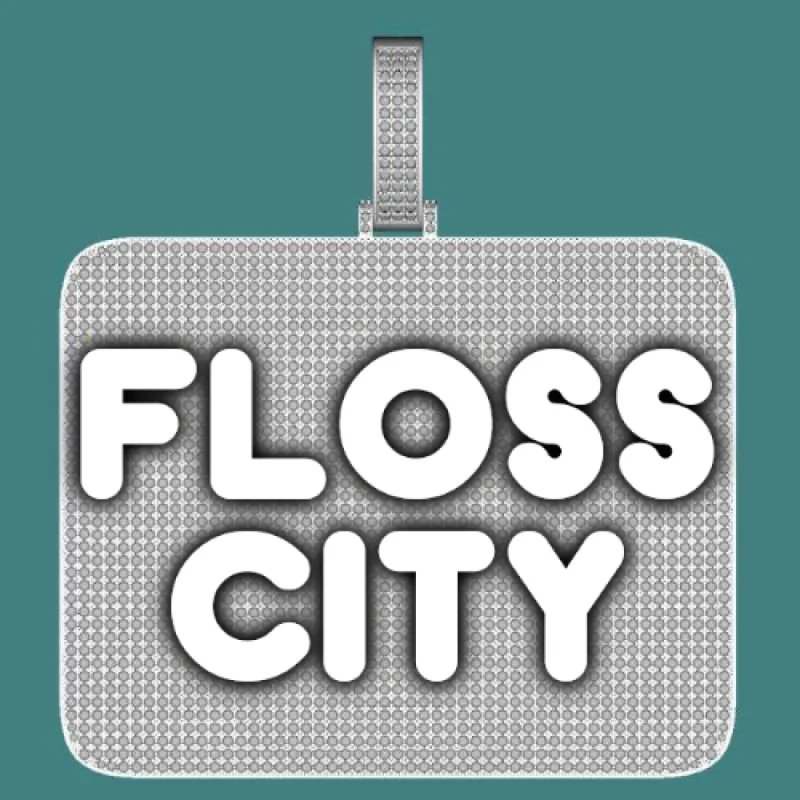 CUSTOM LETTER NECKLACE 3D BIG SQUARE sold by The GUU Shop