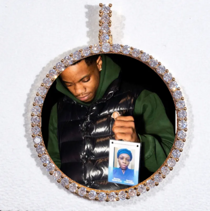 LARGE 3D CIRCLE CUSTOM PICTURE PENDANT sold by The GUU Shop