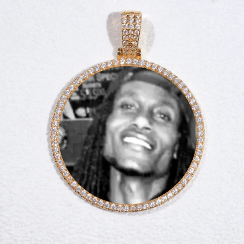 MEDIUM 3D CIRCLE CUSTOM PICTURE PENDANT sold by The GUU Shop