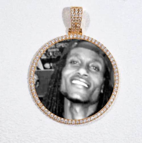 MEDIUM 3D CIRCLE CUSTOM PICTURE PENDANT sold by The GUU Shop