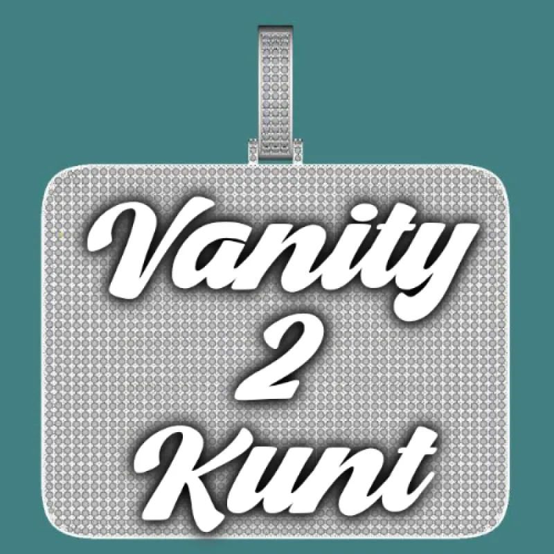 CUSTOM LETTER NECKLACE 3D BIG SQUARE sold by The GUU Shop