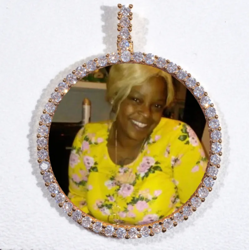 LARGE 3D CIRCLE CUSTOM PICTURE PENDANT sold by The GUU Shop