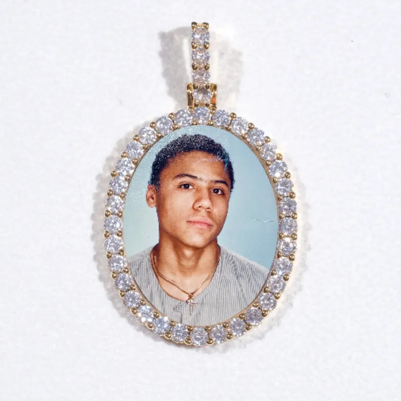 3D Oval Custom Picture Pendant sold by The GUU Shop