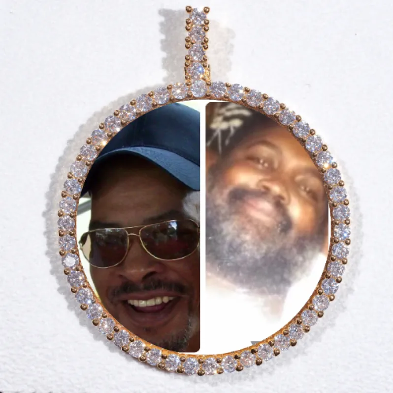 LARGE 3D CIRCLE CUSTOM PICTURE PENDANT sold by The GUU Shop