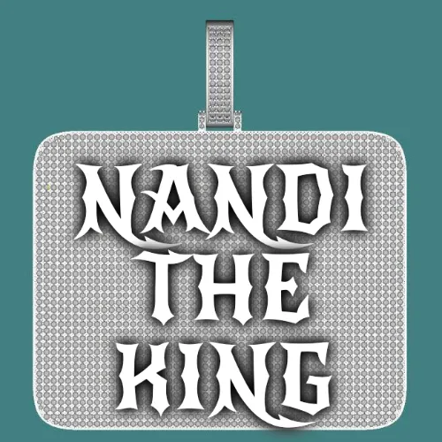 CUSTOM LETTER NECKLACE 3D BIG SQUARE sold by The GUU Shop