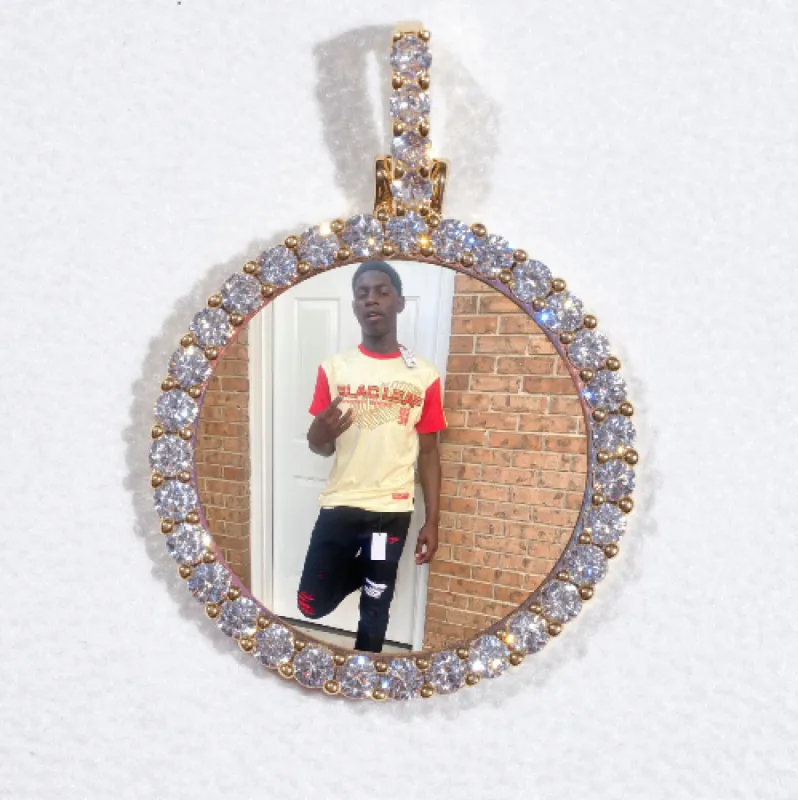 3D CIRCLE CUSTOM PICTURE PENDANT SMALL SIZE made by The GUU Shop