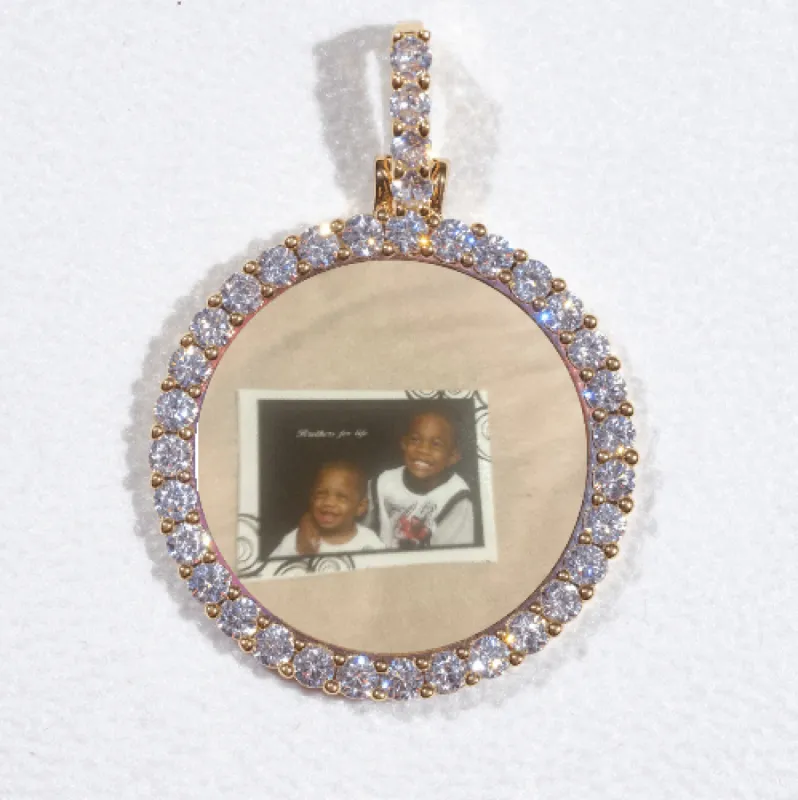 3D CIRCLE CUSTOM PICTURE PENDANT SMALL SIZE sold by The GUU Shop