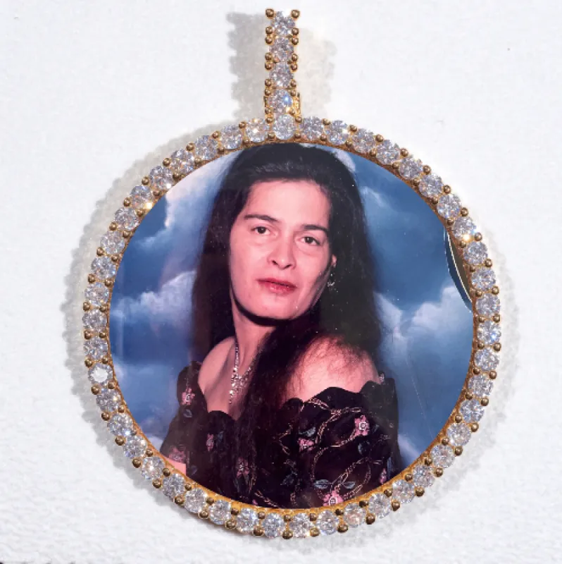 LARGE 3D CIRCLE CUSTOM PICTURE PENDANT sold by The GUU Shop