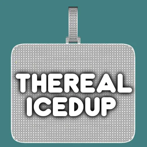 CUSTOM LETTER NECKLACE 3D BIG SQUARE sold by The GUU Shop