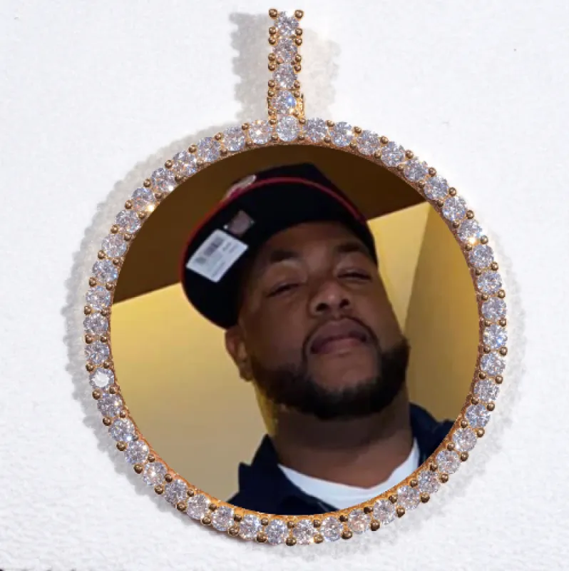 LARGE 3D CIRCLE CUSTOM PICTURE PENDANT sold by The GUU Shop