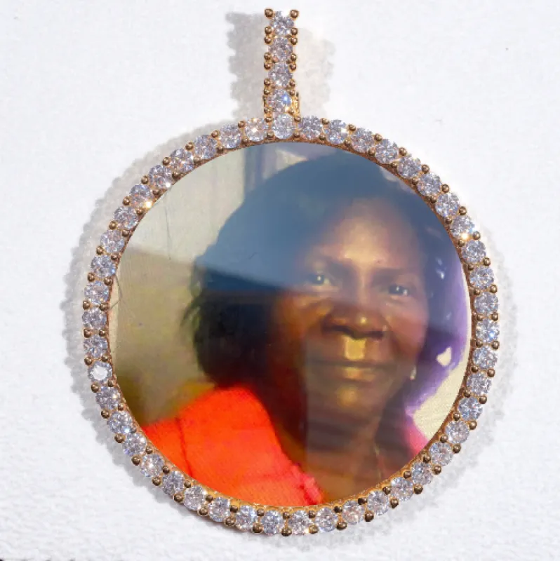 LARGE 3D CIRCLE CUSTOM PICTURE PENDANT sold by The GUU Shop