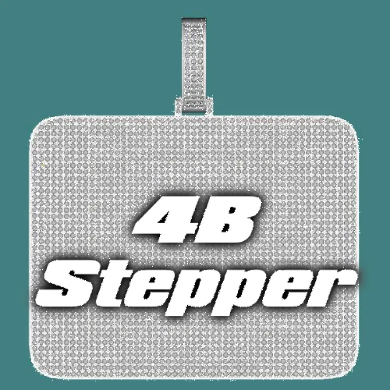 CUSTOM LETTER NECKLACE 3D BIG SQUARE sold by The GUU Shop