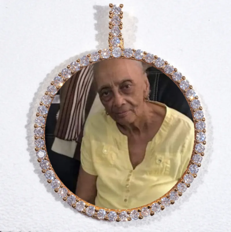 LARGE 3D CIRCLE CUSTOM PICTURE PENDANT sold by The GUU Shop