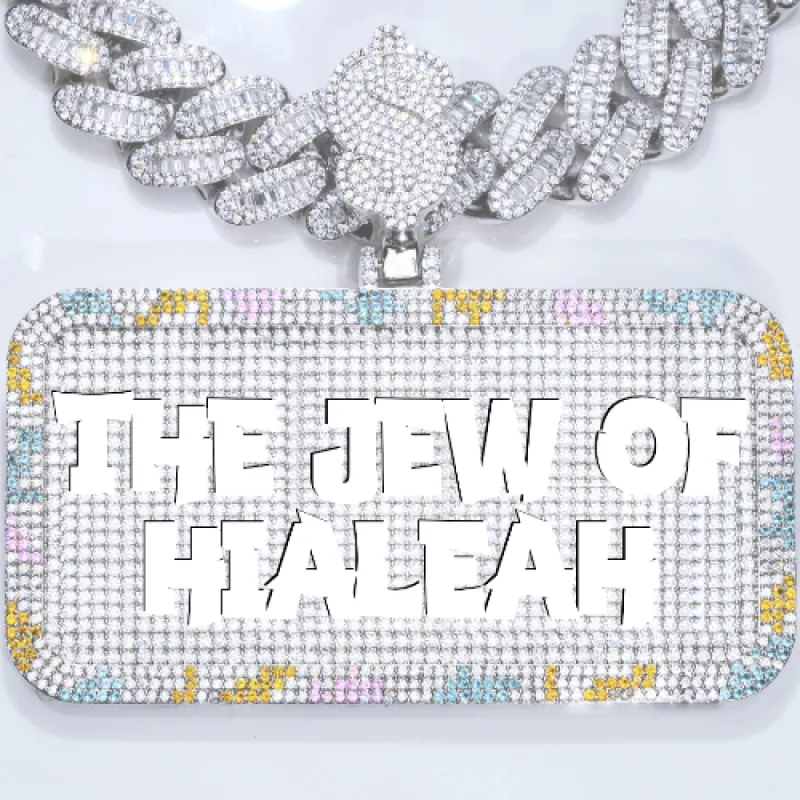 CUSTOM LETTER NECKLACE 3D COLORFUL SQUARE sold by The GUU Shop