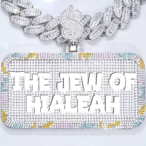 CUSTOM LETTER NECKLACE 3D COLORFUL SQUARE sold by The GUU Shop