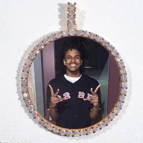 LARGE 3D CIRCLE CUSTOM PICTURE PENDANT sold by The GUU Shop