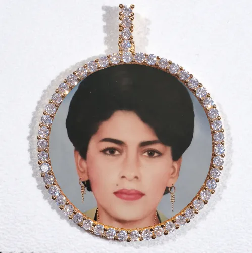 LARGE 3D CIRCLE CUSTOM PICTURE PENDANT sold by The GUU Shop