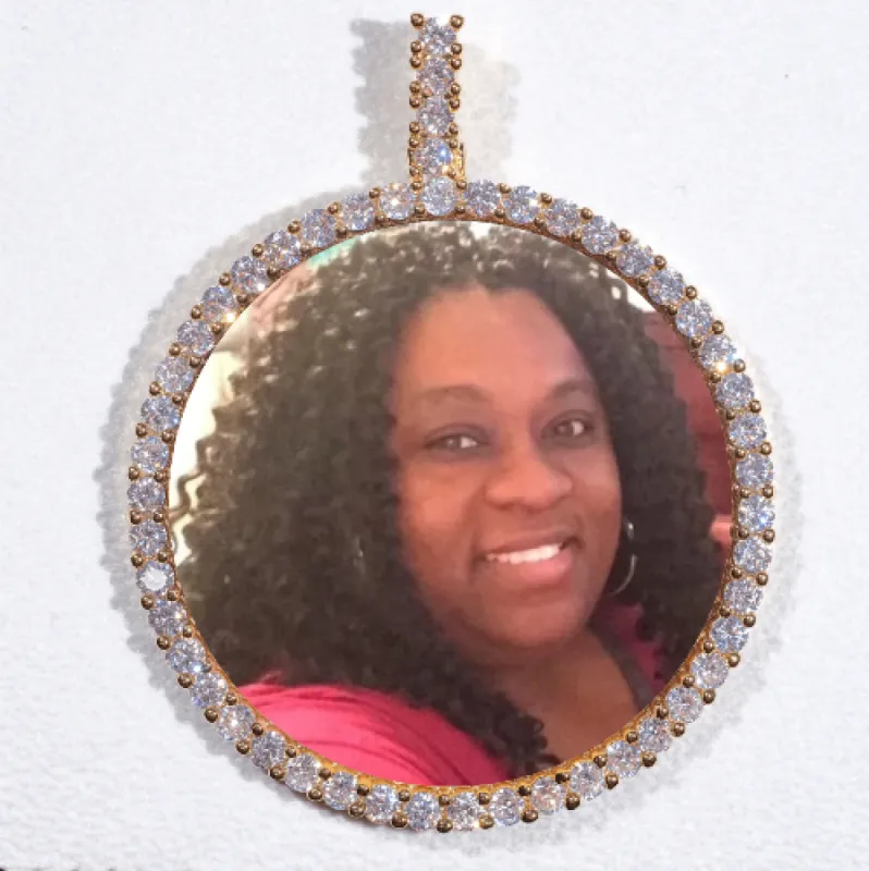 LARGE 3D CIRCLE CUSTOM PICTURE PENDANT sold by The GUU Shop