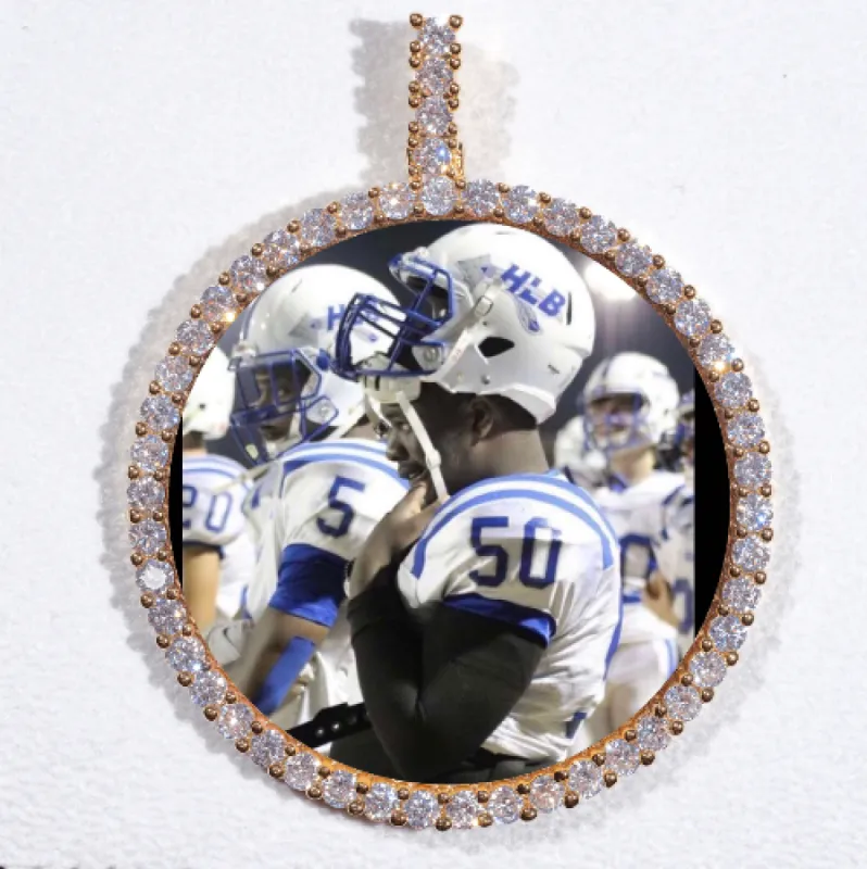 LARGE 3D CIRCLE CUSTOM PICTURE PENDANT made by The GUU Shop