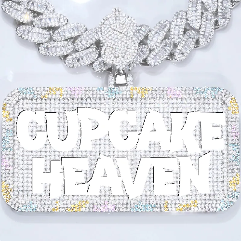 CUSTOM LETTER NECKLACE 3D COLORFUL SQUARE sold by The GUU Shop