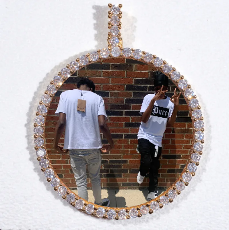 LARGE 3D CIRCLE CUSTOM PICTURE PENDANT sold by The GUU Shop