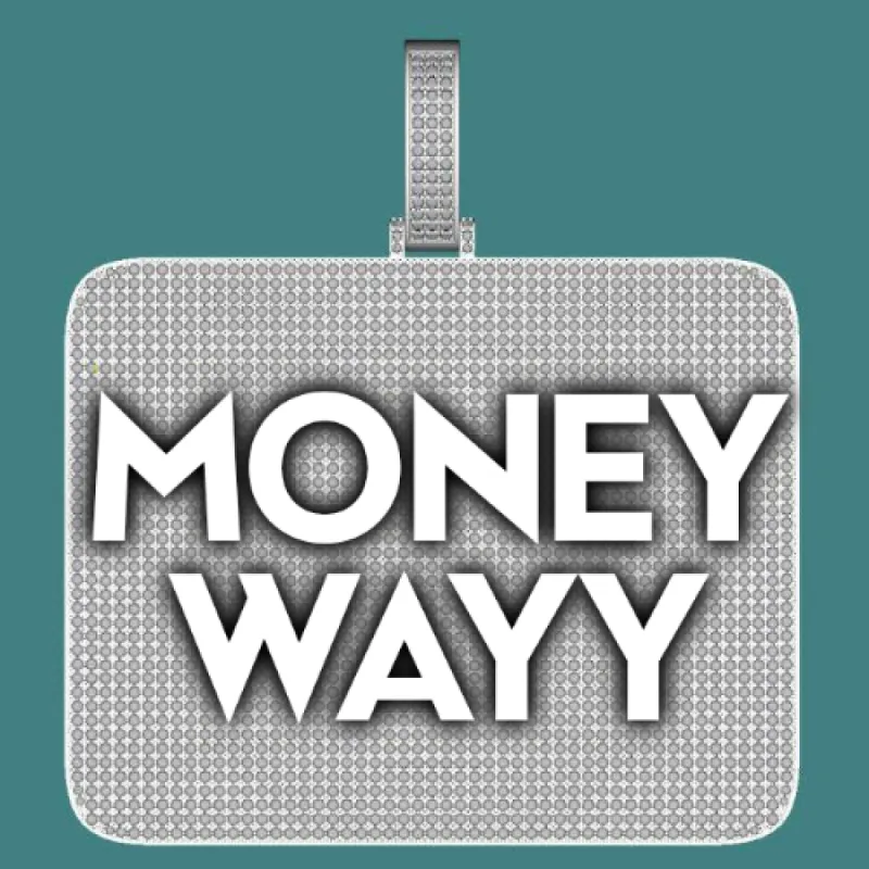 CUSTOM LETTER NECKLACE 3D BIG SQUARE sold by The GUU Shop