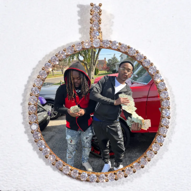 LARGE 3D CIRCLE CUSTOM PICTURE PENDANT sold by The GUU Shop