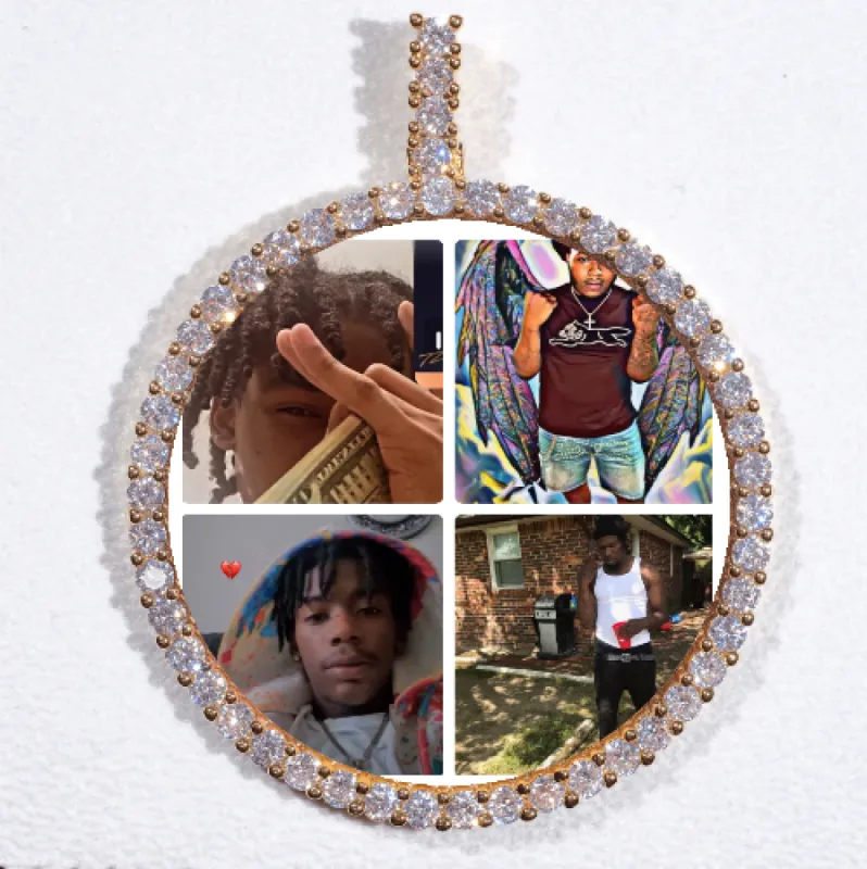 LARGE 3D CIRCLE CUSTOM PICTURE PENDANT sold by The GUU Shop
