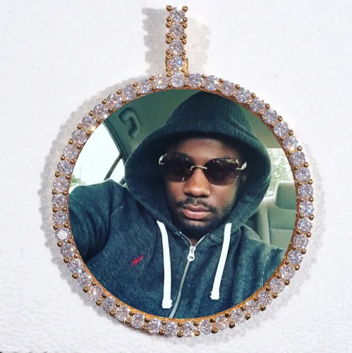 LARGE 3D CIRCLE CUSTOM PICTURE PENDANT sold by The GUU Shop