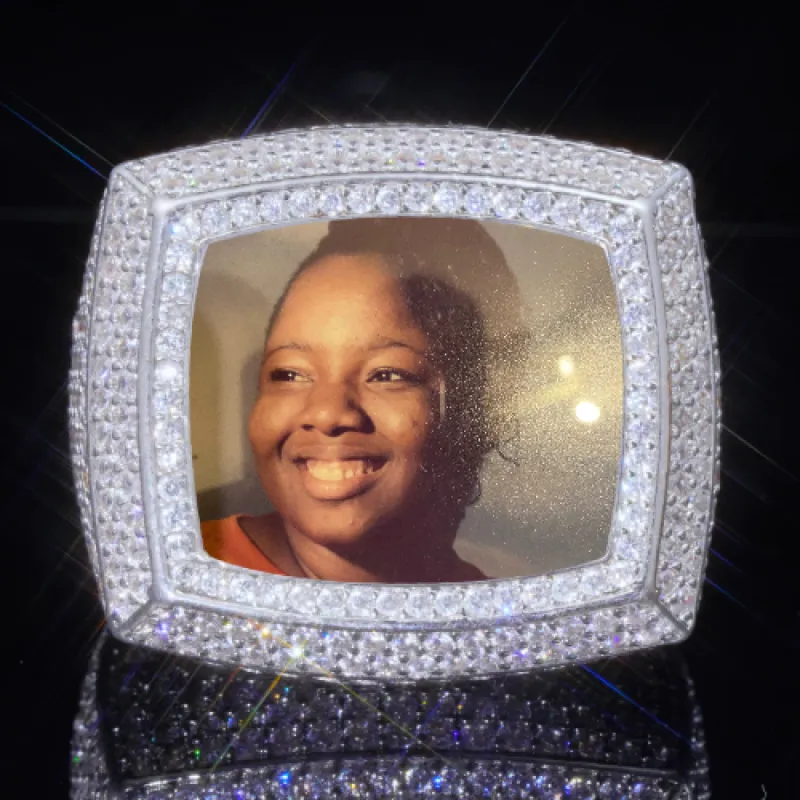 3D CUSTOM PICTURE ICED RING sold by The GUU Shop