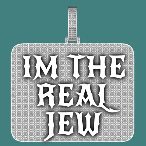 CUSTOM LETTER NECKLACE 3D BIG SQUARE sold by The GUU Shop