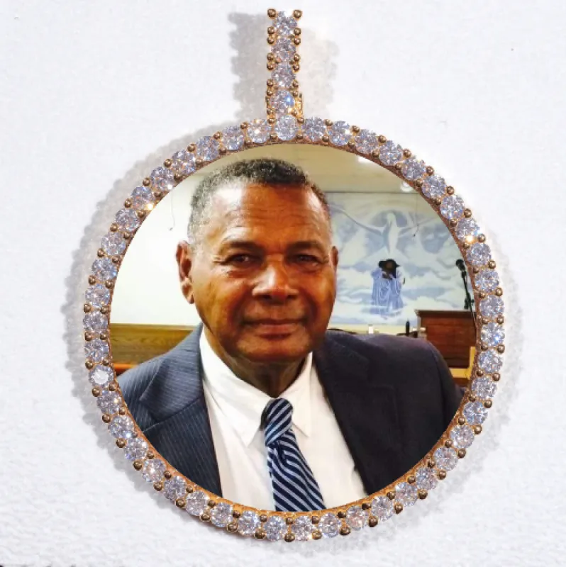 LARGE 3D CIRCLE CUSTOM PICTURE PENDANT sold by The GUU Shop