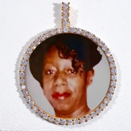 LARGE 3D CIRCLE CUSTOM PICTURE PENDANT sold by The GUU Shop