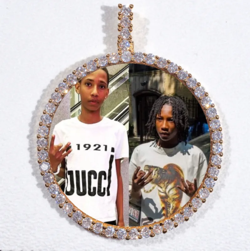 LARGE 3D CIRCLE CUSTOM PICTURE PENDANT sold by The GUU Shop