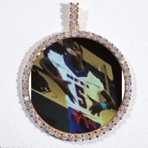 LARGE 3D CIRCLE CUSTOM PICTURE PENDANT sold by The GUU Shop