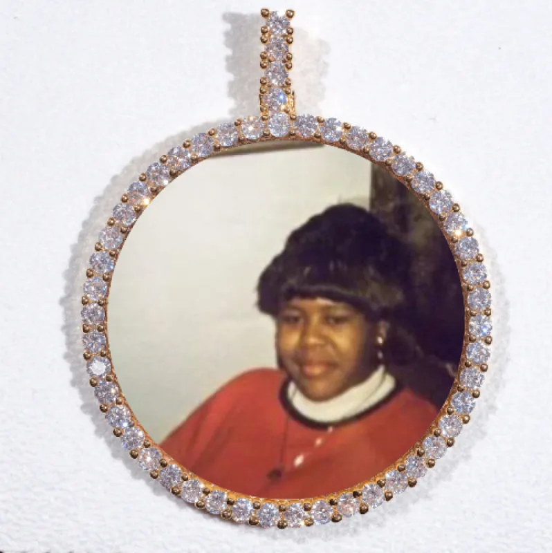 LARGE 3D CIRCLE CUSTOM PICTURE PENDANT sold by The GUU Shop