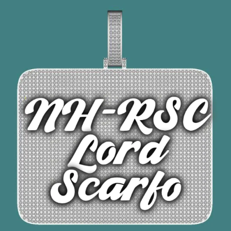 CUSTOM LETTER NECKLACE 3D BIG SQUARE sold by The GUU Shop