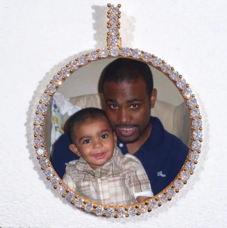 LARGE 3D CIRCLE CUSTOM PICTURE PENDANT sold by The GUU Shop