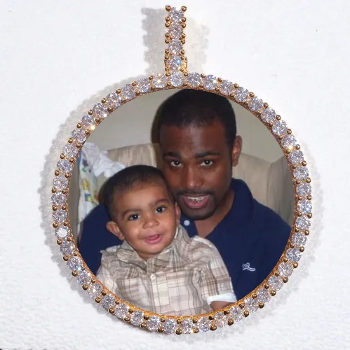 LARGE 3D CIRCLE CUSTOM PICTURE PENDANT sold by The GUU Shop