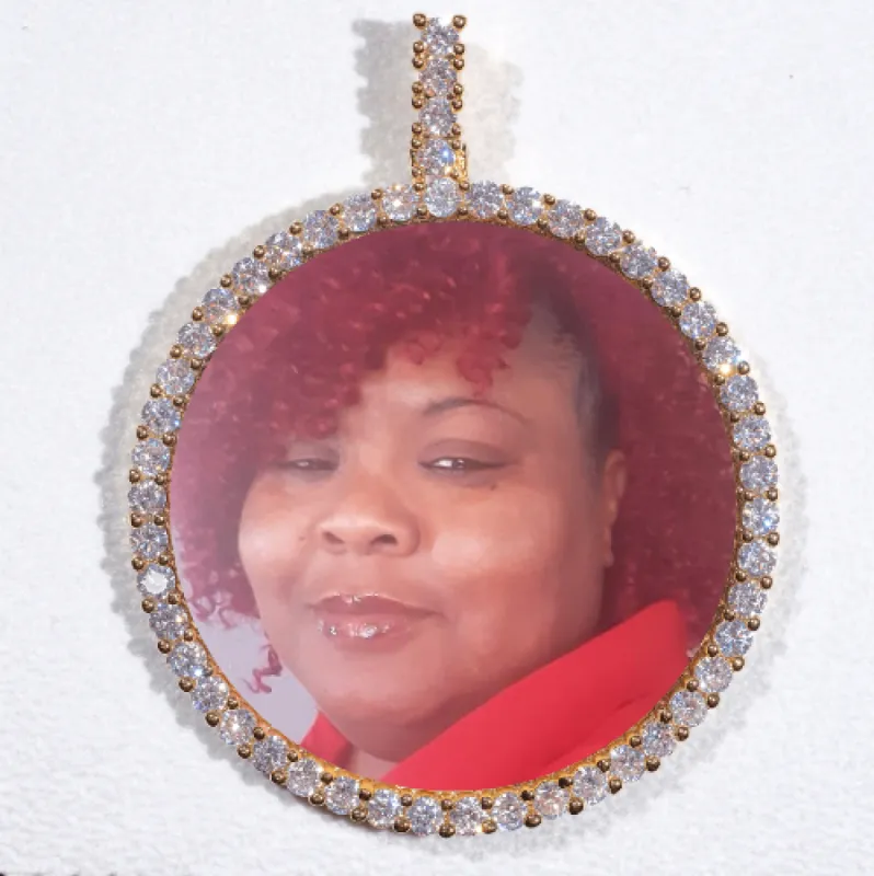 LARGE 3D CIRCLE CUSTOM PICTURE PENDANT sold by The GUU Shop