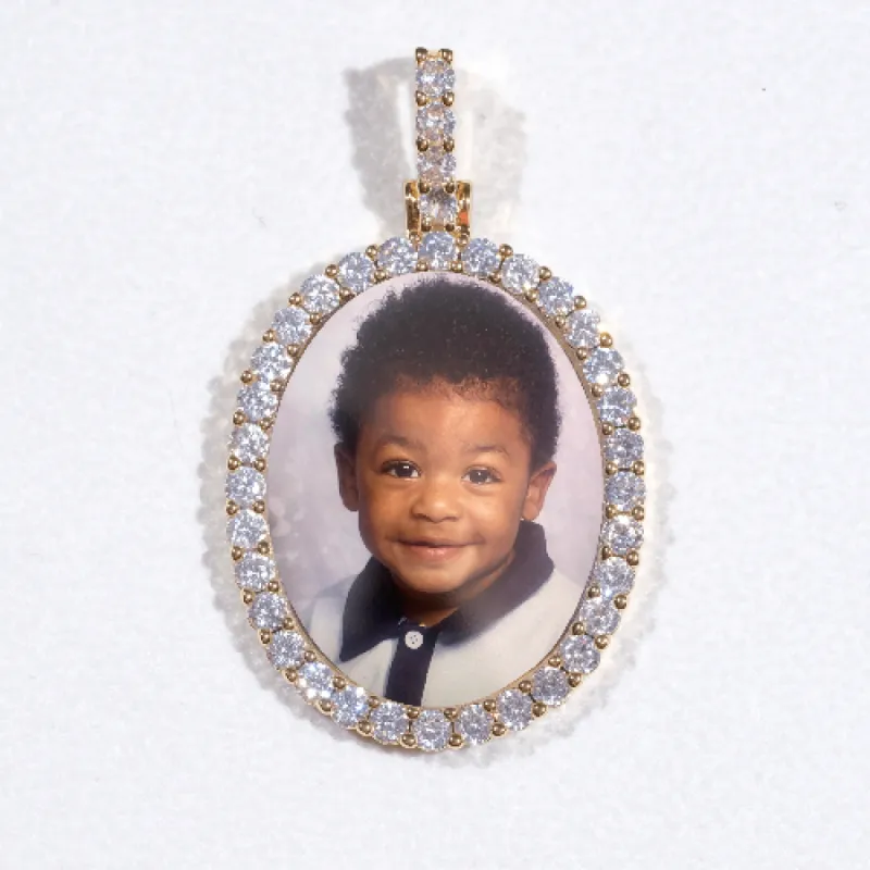 3D Oval Custom Picture Pendant sold by The GUU Shop