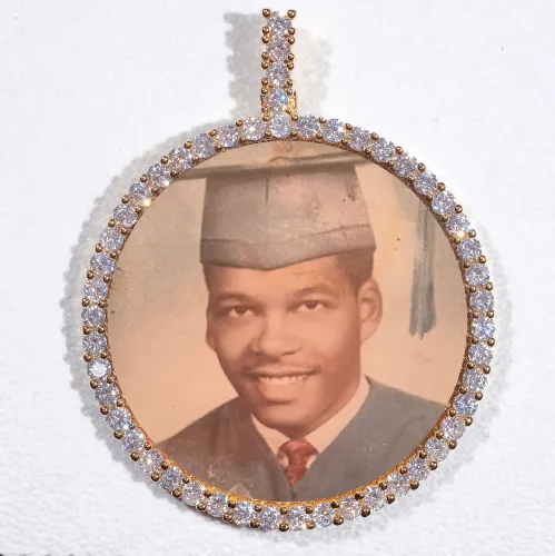 LARGE 3D CIRCLE CUSTOM PICTURE PENDANT sold by The GUU Shop