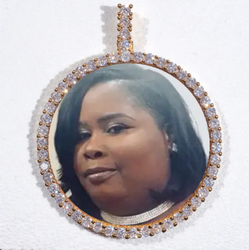 LARGE 3D CIRCLE CUSTOM PICTURE PENDANT made by The GUU Shop