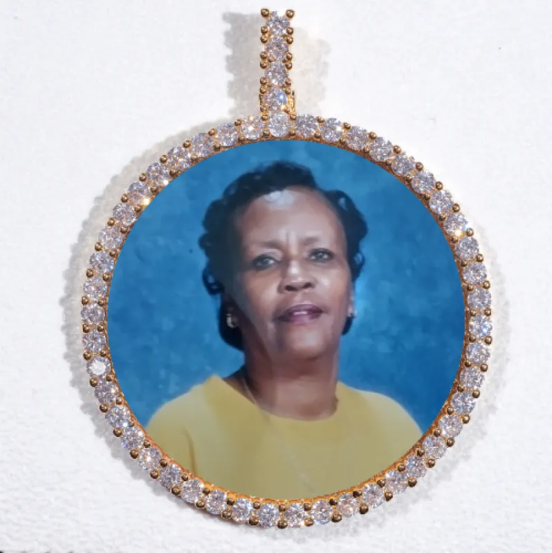 LARGE 3D CIRCLE CUSTOM PICTURE PENDANT sold by The GUU Shop